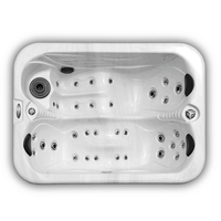 Nouveau Style Extérieur 2 Salons Autoportant Whirlpool Massage Bain À Remous Spa Offre Spéciale Baignoire Pour Villa