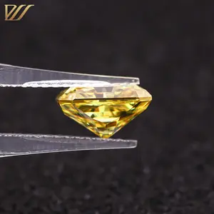 ורוד חתוך זוהר moissanite גס מלבני גס נקודה moissanite