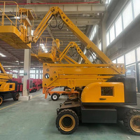 Plateforme élévatrice automotrice 12M pour travaux extérieurs, plateforme de travail aérien, élévateur électrique tout-terrain