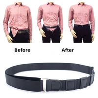 Ceinture de maintien de chemise réglable pour homme – Maintien de la chemise rentrée dans les pantalons – 2,5 cm