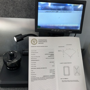 Diamant de laboratoire cultivé CVD de haute qualité, taille émeraude 0,62 ct, clarté VVS2, certifié IGI, vente en gros - Product Image 3