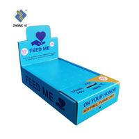 Présentoir de bonbons de charité ondulé personnalisé en carton Boîte de présentation d'honneur pour don de sucette
