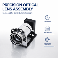 JORRENT Module de lentille de caméra industrielle mécanique, boîtier de lentille optique usiné CNC de haute précision par électroérosion à fil, personnalisé