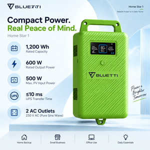 BLUETTI Home <span class=keywords><strong>Star</strong></span> 1 ระบบสำรองไฟฉุกเฉินสำหรับบ้าน 1200Wh LiFePO4 เครื่องกำเนิดพลังงานแสงอาทิตย์ 600W สถานีไฟฟ้าพกพาสำหรับตั้งแคมป์ - Product Image 2
