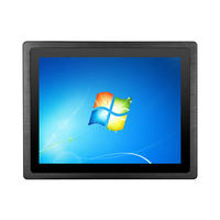 PC industriel à panneau 19 pouces X86 J1900 J4125 J6412 MHY, boîtier fin 3 mm, style encastré, écran tactile tout-en-un, IP65, en stock