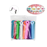 Attaches élastiques orthodontiques dentaires, élastiques colorés pour brackets et appareils dentaires, matériel de traitement orthodontique