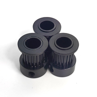 Poulie de distribution 20T MXL, noire oxydée, alésage 8 mm pour courroie de 10 mm, roue synchrone à dents trapézoïdales pour imprimante 3D MXL, 20 dents