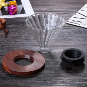 <span class=keywords><strong>Filtre</strong></span> à café froid 60 tasse de <span class=keywords><strong>filtre</strong></span> à café à <span class=keywords><strong>grain</strong></span> vertical avec support en bois de noyer noir ou de chêne - Product Image 5