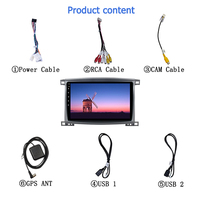 Android 13 Écran tactile IPS complet Autoradio Carplay Lecteur DVD pour Toyota Land Cruiser LC 100 VXR 2002-2007 2 Din GPS Navigation