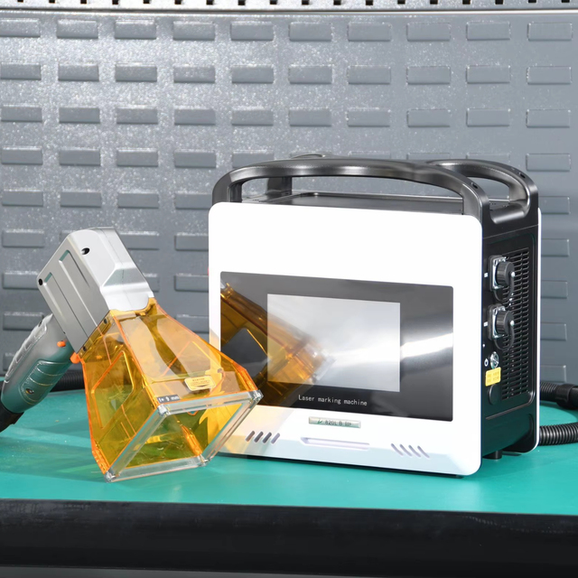 20W 30W 50W Hand-held Type Portable Fiber Laser Marking Machines for Metals Engrave and Marking