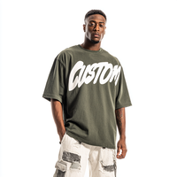 T-shirts pour hommes en coton 100% imprimés surdimensionnés, de couleur unie, de luxe, de créateur, tendance estivale, vente en gros originale