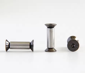 Tornillos <span class=keywords><strong>de</strong></span> Remache <span class=keywords><strong>de</strong></span> Acero Inoxidable M4 <span class=keywords><strong>para</strong></span> Mango <span class=keywords><strong>de</strong></span> Cuchillo, Tornillo <span class=keywords><strong>de</strong></span> Escala, Tuerca <span class=keywords><strong>de</strong></span> Fijación, Cabeza Hexagonal Plana, Medida Métrica, Acabado Negro - Product Image 6
