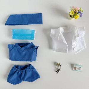 Labu <span class=keywords><strong>muñeca</strong></span> ropa colgante dibujos animados Juguete plástico Doctor enfermera uniforme corazón-calentamiento Macaron estilo ropa solamente - Product Image 4