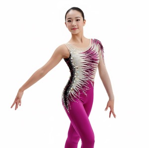 <span class=keywords><strong>Justaucorps</strong></span> pour femmes et filles, <span class=keywords><strong>justaucorps</strong></span> en spandex à haute élasticité, fait à la main, sans manches, compétition de danse, gymnastique rythmique, <span class=keywords><strong>violet</strong></span> - Product Image 4