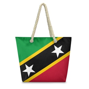 Bolsa de Mano Grande de Moda, Tejida en Cáñamo y Poliéster, con Estampado de República <span class=keywords><strong>Dominicana</strong></span>, para la Escuela, el Trabajo y <span class=keywords><strong>Viajes</strong></span> - Product Image 5