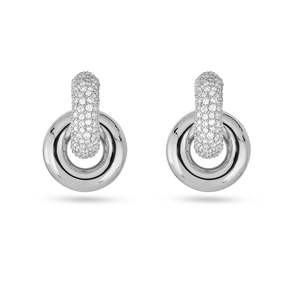 Boucles d'oreilles de luxe pour femmes, serties de diamants, nouveauté, meilleures ventes, personnalisables, plaqué or de haute qualité, fournitures en gros - Product Image 3