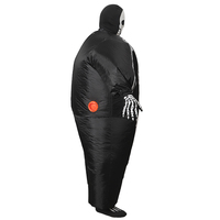 Adulte Halloween Squelette Gonflable Costume Horreur Homme pour Ambiance Festive et Décorations de Fête