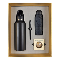 Ensemble cadeau d'entreprise avec logo personnalisé comprenant une tasse de qualité supérieure et un parapluie pliable pour les événements d'entreprise et la promotion de la marque
