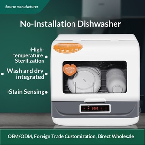 <span class=keywords><strong>Lavavajillas</strong></span> de Sobremesa Doméstico, Instalación Gratuita, Secado Totalmente Automático, Almacenamiento Todo en Uno, 800W, Control Mecánico, Regalo, Importado - Product Image 4