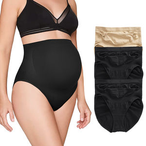 BOJIN, superventas, bragas de embarazo con soporte Abdominal para mujer, ropa interior de maternidad cómoda <span class=keywords><strong>sin</strong></span> costuras, bragas de embarazo de cintura alta suave - Product Image 4