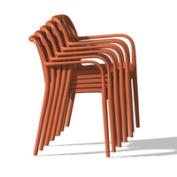 Chaise de salle à manger en plastique Jietuo, style nordique moderne, dossier épaissi, luxe léger, chaise de jardin extérieure empilable