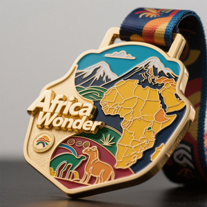 Custom Hard Enamel Metal <b>Bowling</b> & Judo Medals with Customer Logo Gold-Plated Antique Design Lanyard Included-Customizable Sizes - Product Image 2