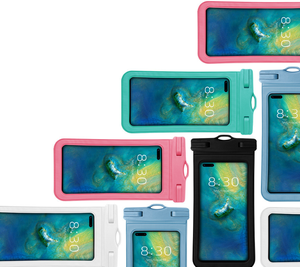 Pochette universelle étanche pour téléphone – Convient pour le camping, la natation, les parcs aquatiques et l'utilisation sous-marine ; Téléphone étanche flottant en PVC - Product Image 1