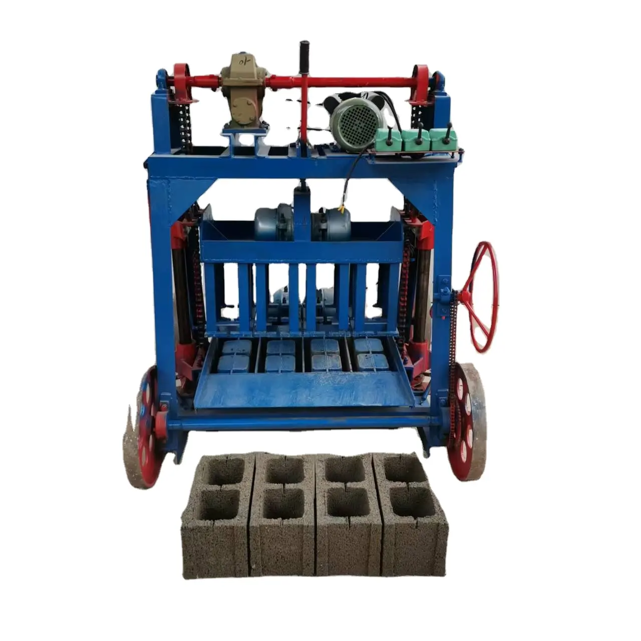 コンクリートセメント土自動油圧プレス粘土固体泥色舗装機シンプルな舗装ブロック製造機