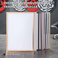 Cadre d'affiche de haute qualité pour la maison, en alliage d'aluminium, écologique, durable, léger, moderne, format A4, face en verre