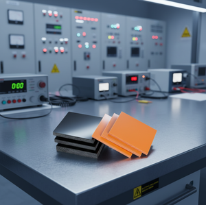 Pannello Fenolico Personalizzato per Isolamento Elettrico, Colore Nero/Rosso-Arancio, Durezza Shore 80, Utilizzo <span class=keywords><strong>Legno</strong></span> Incollato Elettricamente - Product Image 3