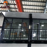 Cbox Moderna Casa Contenedor Desmontable de 20 pies, Prefabricada de 2 Pisos, con Paneles Sándwich Modulares, para Oficinas, Apartamentos, Dormitorios y Salas de Estar