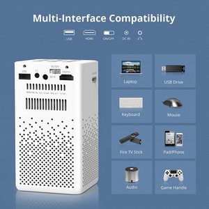 [Factory Mini Portable <strong>DLP</strong> <strong>Projector</strong>] New Release Mini Pocket <strong>DLP</strong> Android 9.0 <strong>Projector</strong> With White Color <strong>Used</strong> for Home Theater - Product Image 2