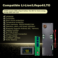 JKBMS Onduleur de stockage d'énergie Bms Batteries au lithium Smart Bms Lifepo4 8s 16s 48v pour connexion onduleur