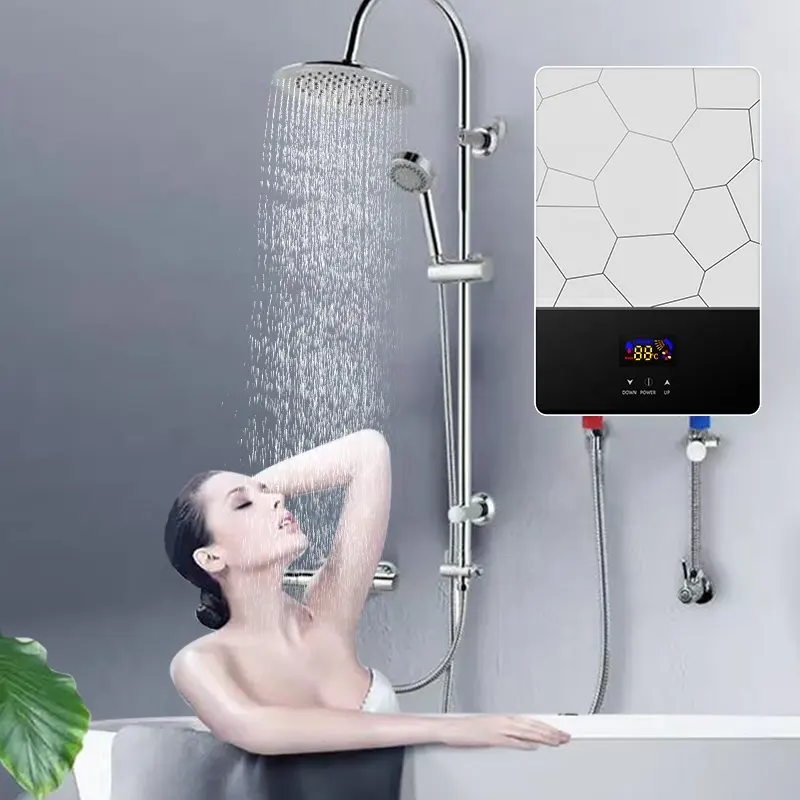 240V Easy to assemble Tankless Instant Electric Water Heater Bathroom Kitchen Washing and electricity totally separated