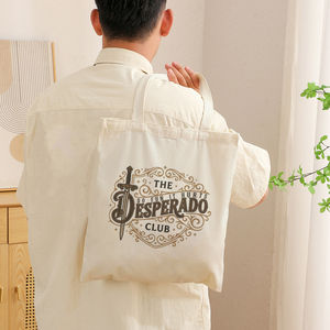 Cadeaux promotionnels : Sac fourre-tout en toile imprimée The Desperado Club Fantasy Booktok, idéal pour un usage quotidien, le shopping et les voyages - Product Image 6