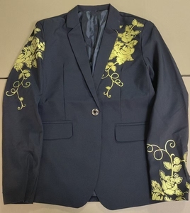 Blazer Décontracté <span class=keywords><strong>Homme</strong></span> pour Spectacles, Manteau Léger Imprimé Style Coréen, Veste Ample <span class=keywords><strong>Tendance</strong></span> pour Coiffeur - Product Image 4