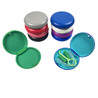 Boîte de rangement pour appareils dentaires orthodontiques en ABS avec logo personnalisé, vente chaude HUACHEN