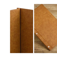Porte-menu A5/A4 pour restaurants et hôtels, en cuir PU de luxe, logo personnalisé, fait main, portable, moderne, cadeau promotionnel pour entreprises