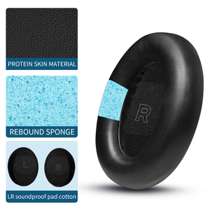 Pour <span class=keywords><strong>Bose</strong></span> QC Ultra : Coussinets d'oreille, Cache-oreilles anti-bruit, Coussin en éponge, Bandeau en cuir, Accessoires de remplacement et de réparation - Product Image 5