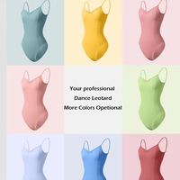 Leotard Tari untuk Wanita dan Remaja Putri |   Baju Balet Beludru untuk Pertunjukan & Kelas |   Desain Elegan Berpotongan Tinggi