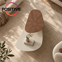 Ensemble de tables basses rotatives en forme de bateau, design moderne minimaliste et créatif, mobilier de salon, vente en gros directe d'usine OEM ODM