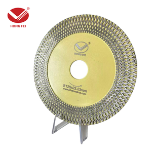 Hồng <span class=keywords><strong>Fei</strong></span> OEM chất lượng tốt kim cương đĩa 125 Mét lưới mỏng ti-tráng Turbo cắt lưỡi cưa cho Sứ Cắt gạch - Product Image 5