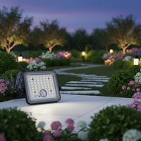Lumière de sécurité extérieure durable et étanche de 2400 lm avec LED à détection de mouvement pour l'éclairage nocturne de la terrasse et du jardin