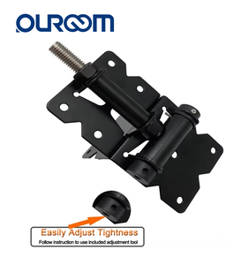 Charnière de porte réglable en PVC, quincaillerie de clôture robuste en acier inoxydable - Product Image 2