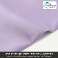 Tissu en duvet 100 % polyester 40D haute densité anti-perçage, directement de l'usine GRS
