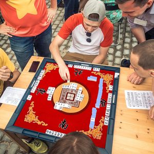 Juexica แผ่นกันลื่นลดเสียงรบกวนอุปกรณ์เสริมสำหรับเล่นเกมไพ่นกกระจอกสีแดง - Product Image 2