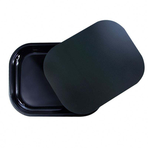 Plateau de service moderne en métal avec logo personnalisé, prix abordable, 14*18cm, avec couvercle - Product Image 2