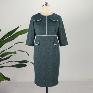 Nouvelle Collection 2026 : Costumes de Bureau Formels pour Femmes Africaines, Grandes Tailles, Respirants, 100% Polyester, Longueur Genou, Tenue d'Église - Product Image 1
