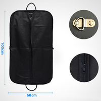 Usine hommes costume cache-poussière sac noir étanche suspendu en cuir PU sacs de vêtement pour manteau vêtements stockage