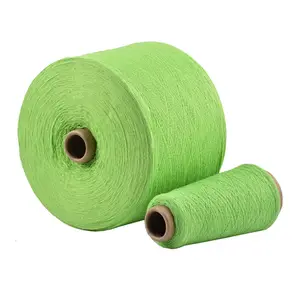 Hilo regenerado Ne 12 S/1 Verde Amarillo poliéster reciclado 70 algodón 30 hilo Para tejer y tejer